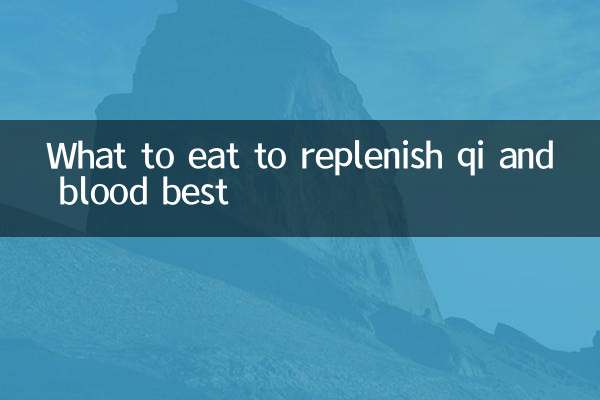 What to eat to replenish qi and blood best