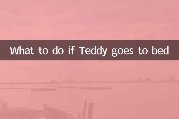 테디가 잠자리에 들면 어떻게 해야 할까요?