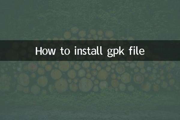 Come installare il file gpk