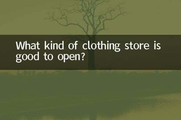 どのような衣料品店を開くのが良いでしょうか？