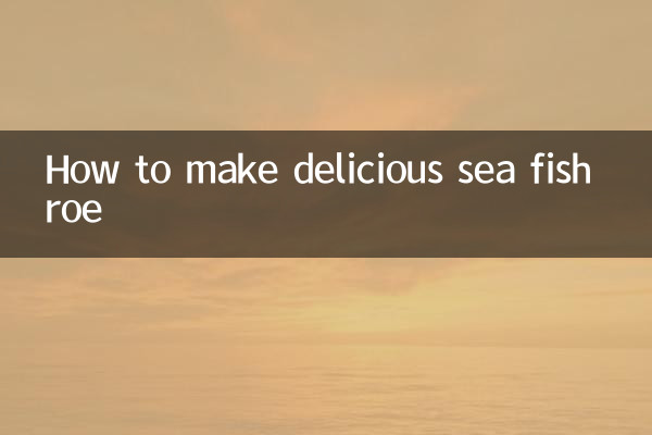 Como fazer deliciosas ovas de peixe marinho