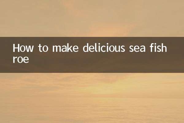 Como fazer deliciosas ovas de peixe marinho