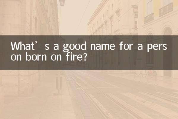 Quel est le bon nom pour une personne née du feu ?