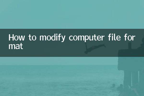 कंप्यूटर फ़ाइल फॉर्मेट को कैसे संशोधित करें