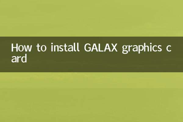 So installieren Sie die GALAX-Grafikkarte