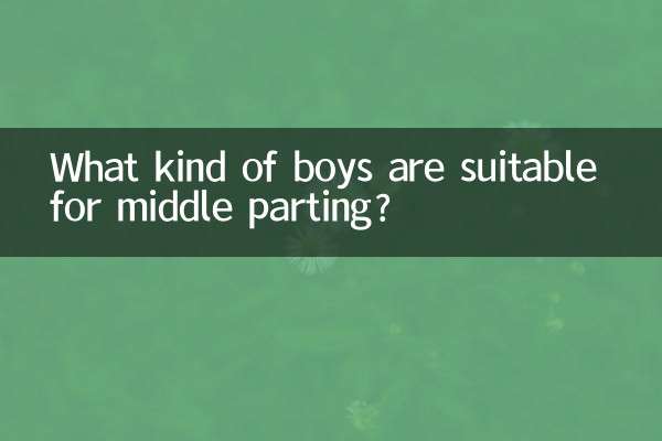 什么样的男生适合中分