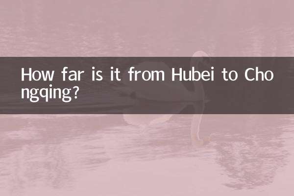 ¿A cuánta distancia está Hubei de Chongqing?
