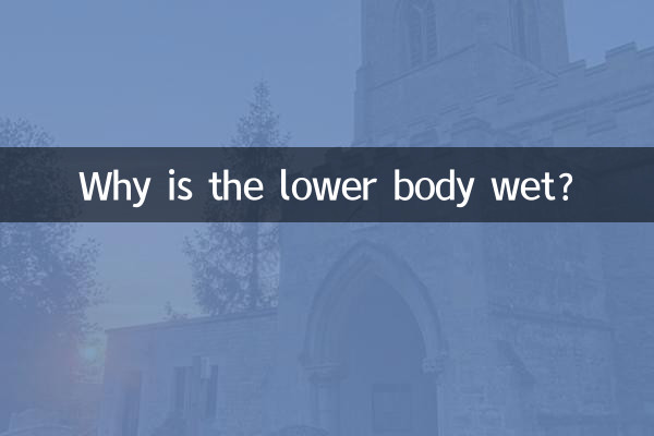 하체가 젖어 있는 이유는 무엇입니까?