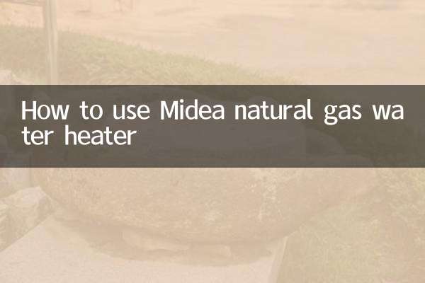 메이디 천연가스 온수기 사용법