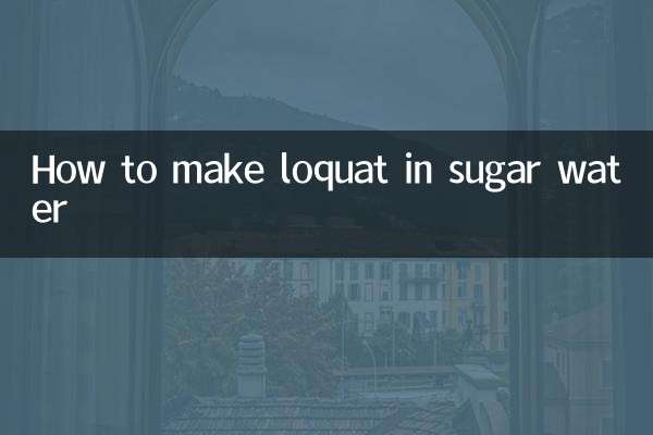 Comment faire du nèfle dans de l'eau sucrée