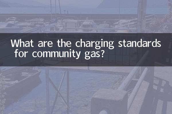What are the charging standards for community gas?