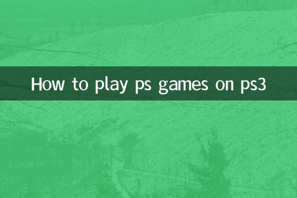 PS3でPSゲームをプレイする方法
