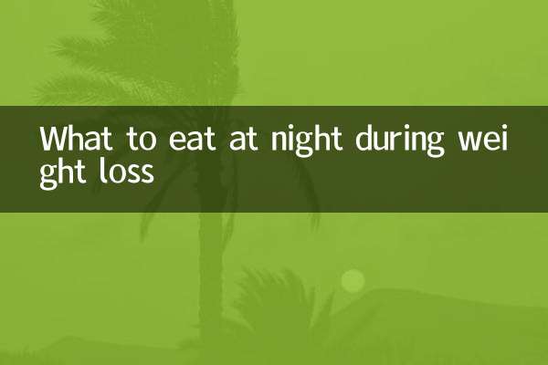 Que manger le soir pendant la perte de poids