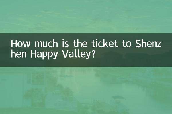Wie viel kostet das Ticket zum Shenzhen Happy Valley?