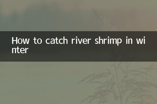 Como pescar camarão de rio no inverno