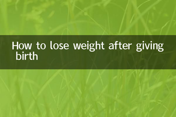 Wie man nach der Geburt Gewicht verliert