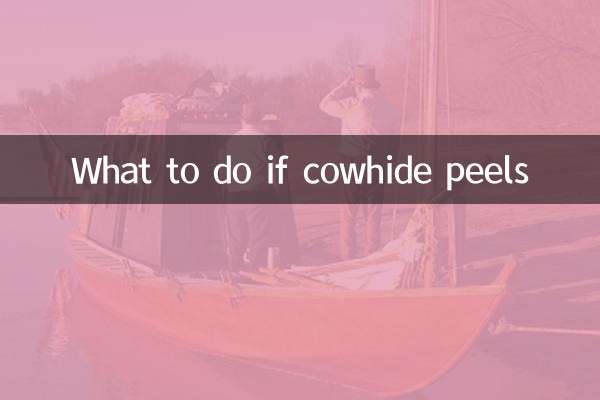 O que fazer se o couro descascar