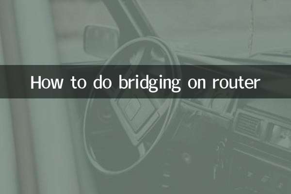 Comment faire un pontage sur un routeur