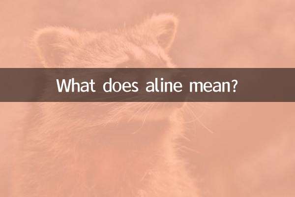 Que veut dire Aline ?