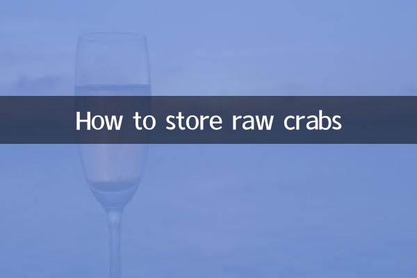 Come conservare i granchi crudi