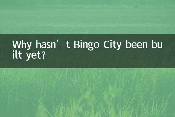 Por que o Bingo City ainda não foi construído?