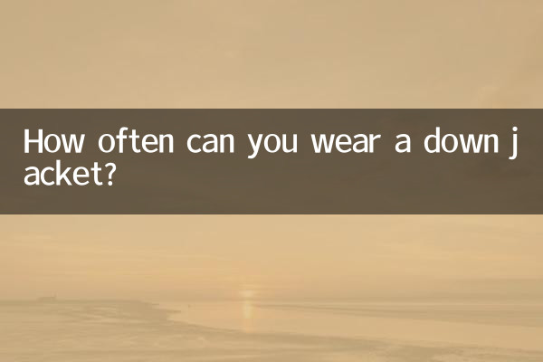 Как часто можно носить пуховик?