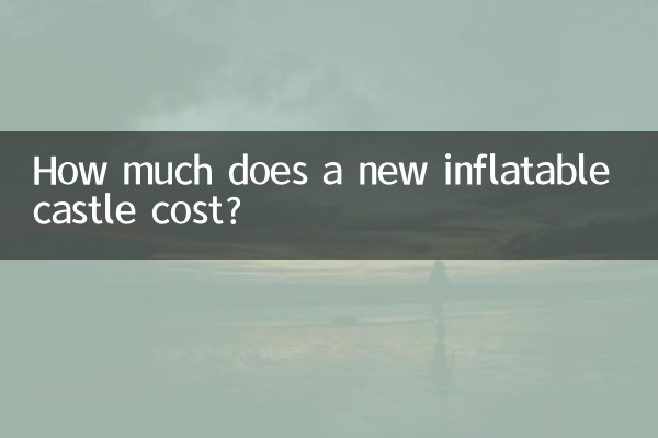 Combien coûte un nouveau château gonflable ?