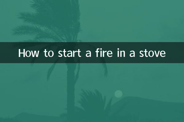 So entfachen Sie ein Feuer in einem Ofen