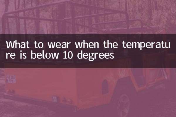 気温が10度以下の時の服装