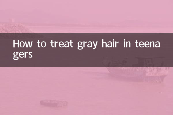 Cómo tratar las canas en los adolescentes