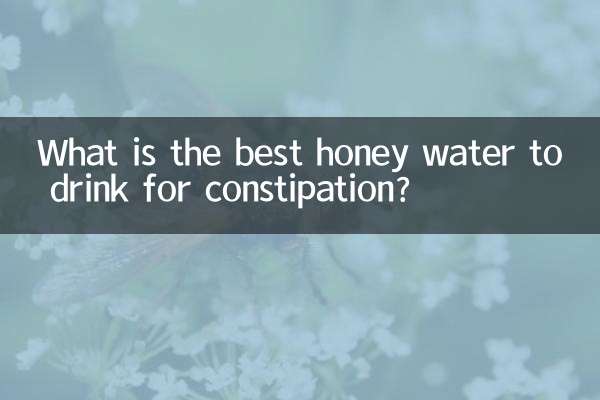 ¿Cuál es la mejor agua con miel para beber para el estreñimiento?