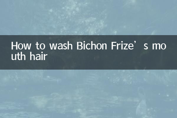 Come lavare i peli della bocca del Bichon Frise