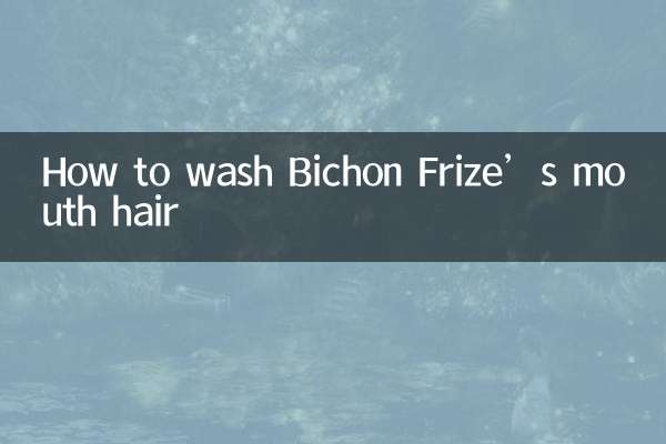 Come lavare i peli della bocca del Bichon Frise