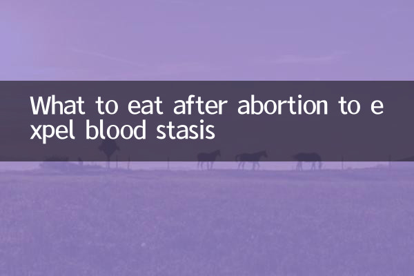 What to eat after abortion to expel blood stasis