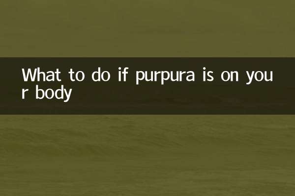 What to do if purpura is on your body