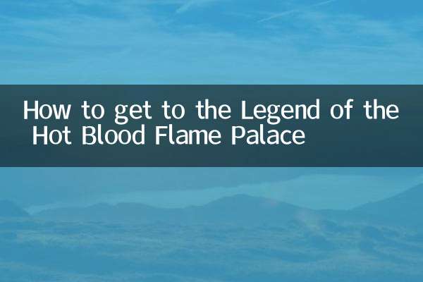 How to get to the Legend of the Hot Blood Flame Palace