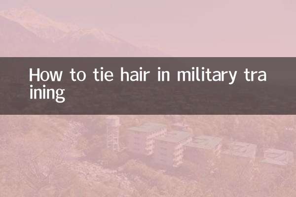 How to tie hair in military training