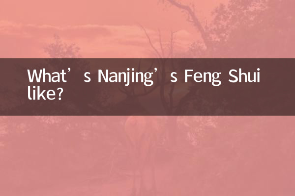 Com’è il Feng Shui di Nanchino?
