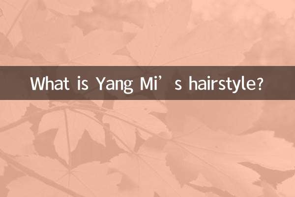 Quelle est la coiffure de Yang Mi ?