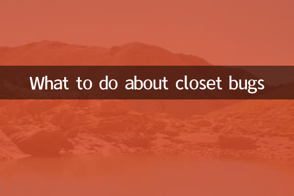 What to do about closet bugs