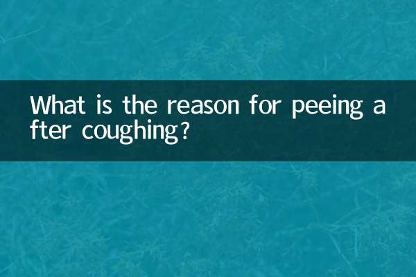What is the reason for peeing after coughing?