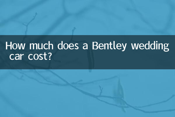 How much does a Bentley wedding car cost?