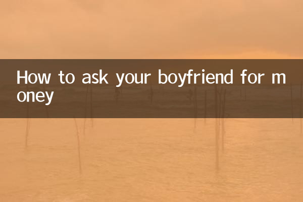 How to ask your boyfriend for money