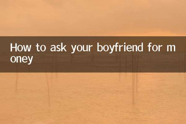 How to ask your boyfriend for money