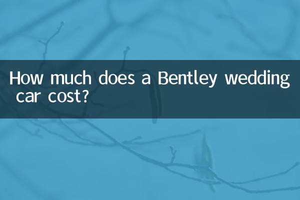 How much does a Bentley wedding car cost?