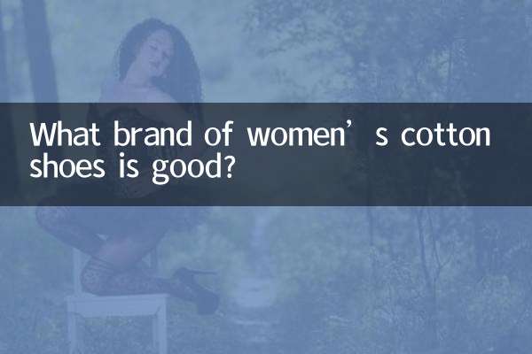 女性用の綿靴はどこのブランドが良いですか？