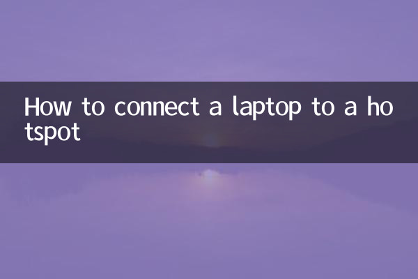 How to connect a laptop to a hotspot