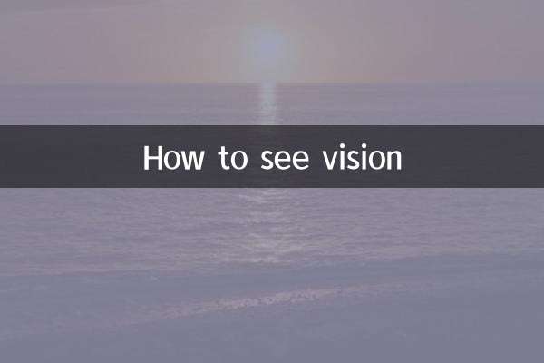 কিভাবে দৃষ্টি দেখতে