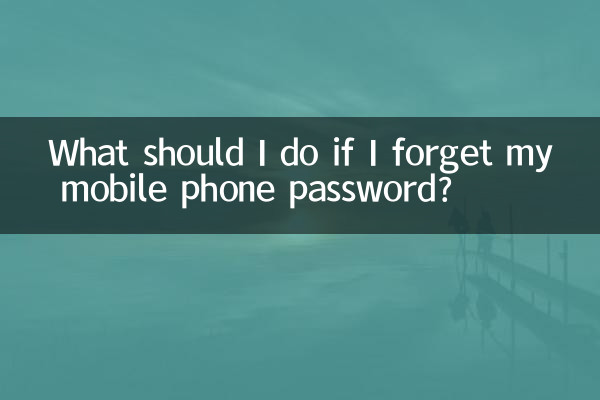 Was soll ich tun, wenn ich mein Handy-Passwort vergesse?