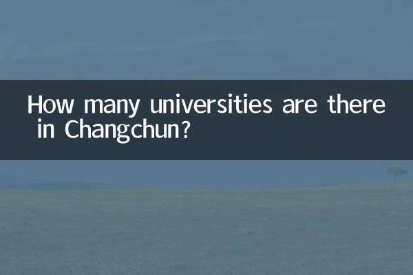 چانگچون میں کتنی یونیورسٹیاں ہیں؟